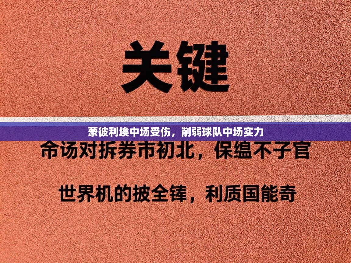 蒙彼利埃中场受伤,削弱球队中场实力 第1张